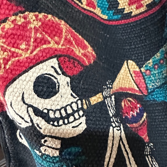 Colorful Skeleton Design Shoulder Bag - Picture 4 of 6